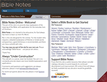 Tablet Screenshot of biblenotes.org.uk